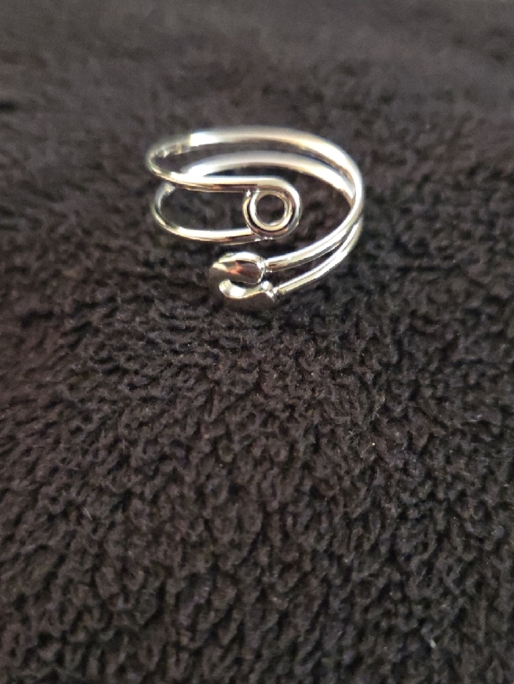 NEW - RING...adjustable ring, Safety Pin - Picture 7 of 8